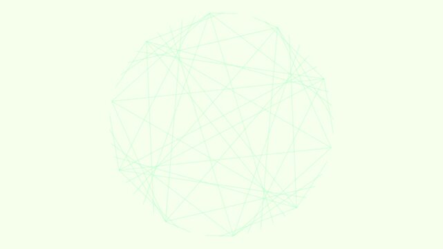 Green geometric circular patterns composed of interconnected thin lines forming complex sphere shapes on light surfaces