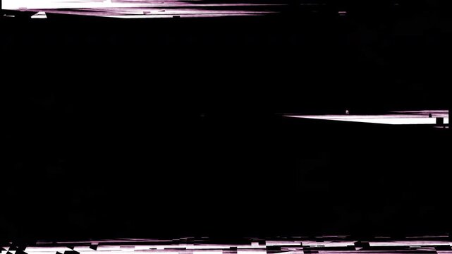 Abstract dark screen texture with VHS glitch effects, digital noise, static distortion, and chromatic aberration lines. Perfect for retro overlays, sci-fi projects, horror themes, and techno backgroun