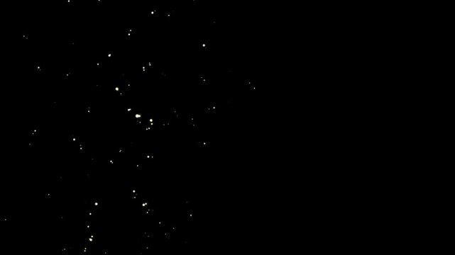 Luminous Christmas  glitter magic shimmer animation. Sparkling particles dust fly,  bokeh glitter blake screen background, Sparkling particles dust fly,featuring shimmering light or biting. 4K