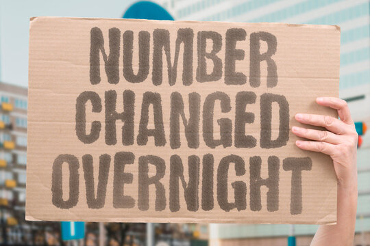 "Number Changed Overnight" Value displayed differently in the morning. NUMBER. CHANGED. OVERNIGHT. VALUE. MORNING.