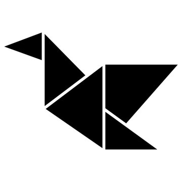Origami Bird Silhouette