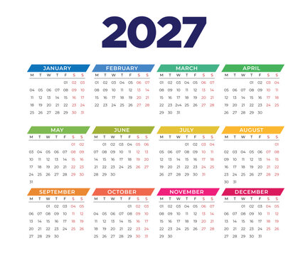 2027 Calendar Templates & Images