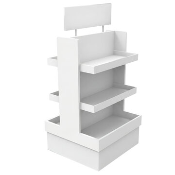 Professional Supermarket Gondola Display Rack 3D Model