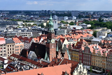 Wrocław, centrum miasta, panorama, Dolny Śląsk, Polska, Europa  © Albin Marciniak