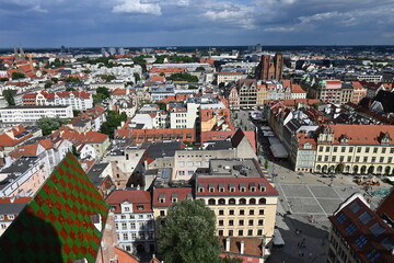 Wrocław, centrum miasta, panorama, Dolny Śląsk, Polska, Europa  © Albin Marciniak