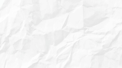 Fototapeta premium Crumpled white paper abstract shape background with space paper for text. Grunge wrinkled white color paper textured background