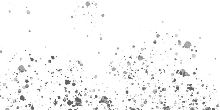 Artistic black paint splatter on clean with splatter artistic abstract monochrome isolated as PNG