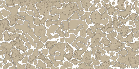 Brown camouflage pattern with irregular shapes and lines  seamless design © MD.HUZZATULLAHISLAM