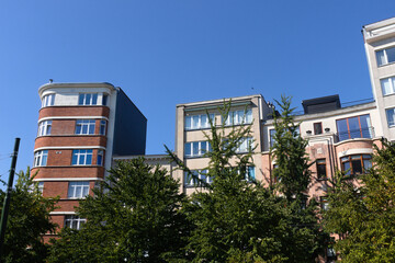 Fototapeta premium Le quartier de Forest (Vorst) à Bruxelles, près de l'arêt Jupiter