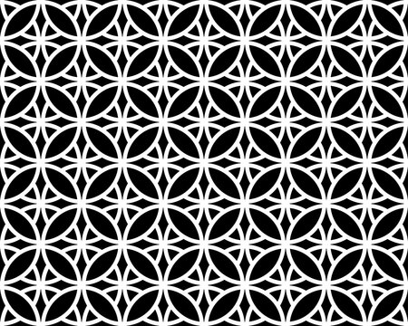Stylish monochrome background design. Repeating elements of stylish ornament, seamless pattern