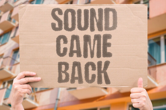 "Sound Came Back" The faintest echo returned after seconds. ECHO. SOUND. RETURNED. FAINT. SECONDS.