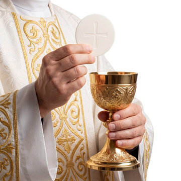 Eucharist Chalice and Communion Ritual