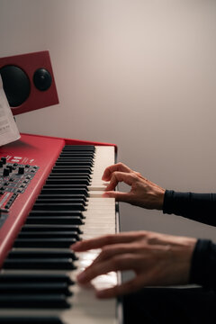 Woman playing piano 