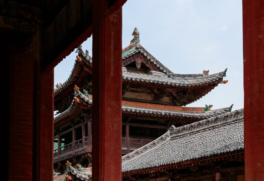 Traditional Architectural Aesthetics of an Ancient Chinese Temple.