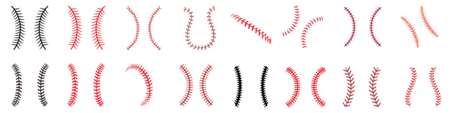 Baseball stitching alphabet letters and numbers in sport design