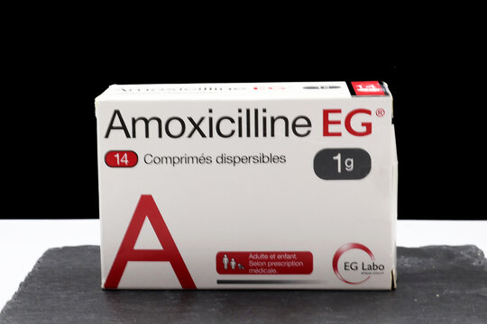 Boite de comprim&eacute;s dispersible de Amoxilline de EG labo