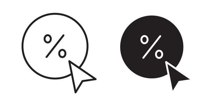 Click through rate icon