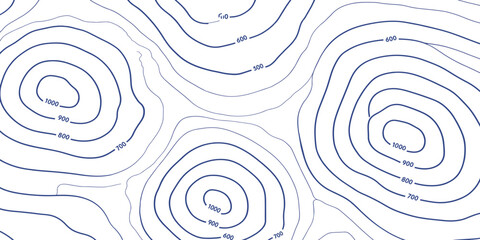 Detailed topographic map contour lines with topographic elevation geography cartography scientific navigation topography geological patterns abstract background isolated technical © MOHAMAD