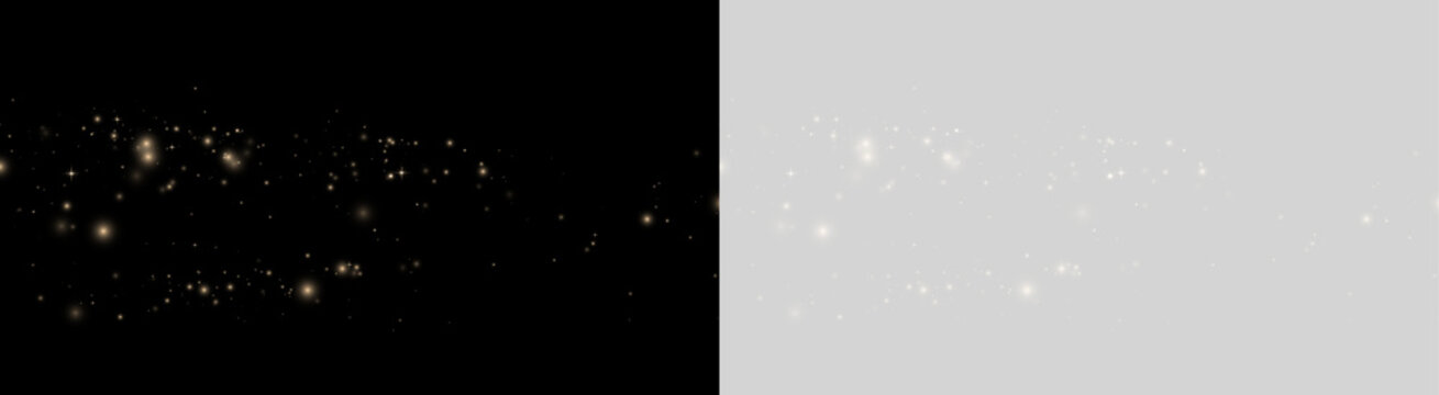Gold sparkle particles PNG create a festive dust cloud with glowing highlights. Soft bokeh effects add magical depth. Ideal for invitations.
