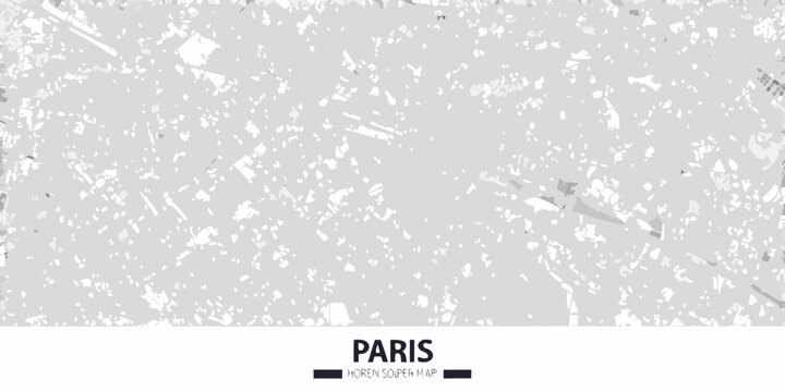 Paris Map A Minimalist Black And White Street Map Illustration
