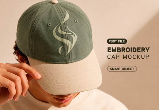 Embroidery Cap Mockup