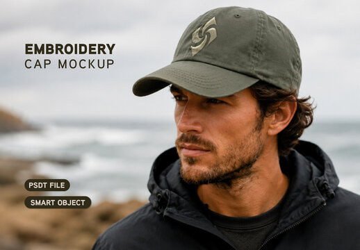 Embroidery Cap Mockup
