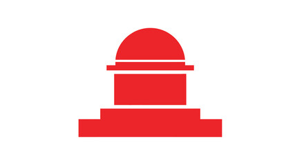 Fototapeta premium Red beacon light on for warning or signal