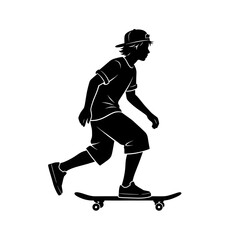 Obraz premium silhouette of hockey player