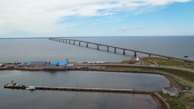 Confederation Bridge in Canada modern transportation infrastructure and engineering, Prince Edward Island