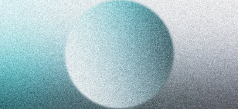 Grain texture background soft pastel abstract planet, turquoise blue grey white grainy gradient ambient futuristic social media event flyer poster brochure banner design