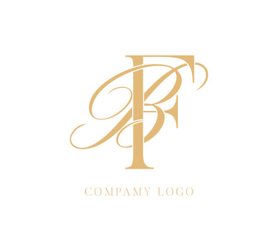 BF wedding letters logo monogram