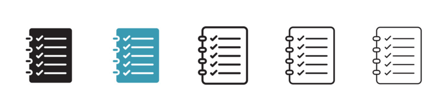 Planning vector icon logo or illustration