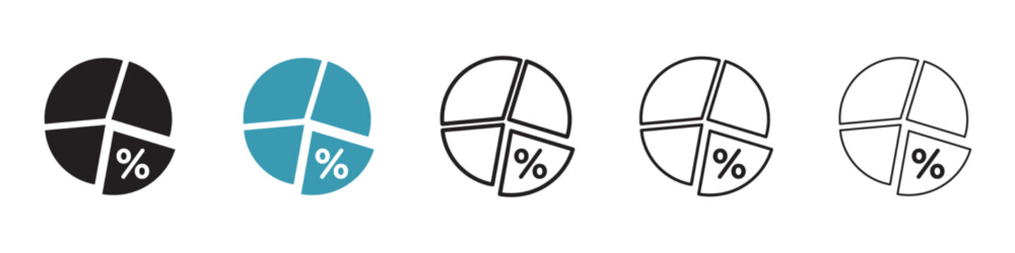 Statistics vector icon logo or illustration