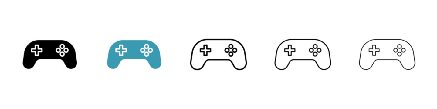 Video game controller vector icon logo or illustration
