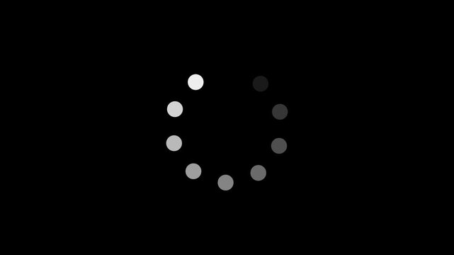 Circles rotating and shifting on black background stock footage clip
