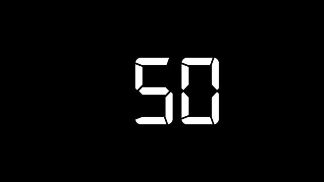Digital Numeric Display Showing Percentages On Black Background