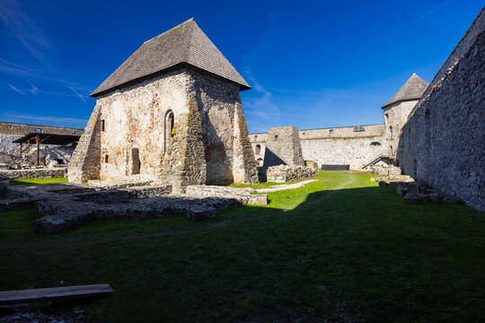 Bzovik castle fortress ruins in Banskobystricky kraj, Slovakia