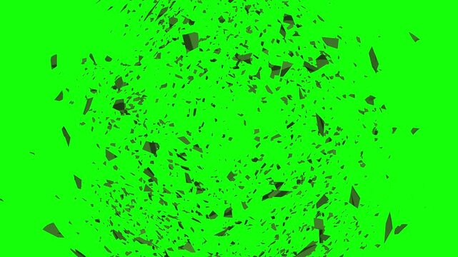 Green Leaf and Screen on Green Screen Background Horizontal 16-9