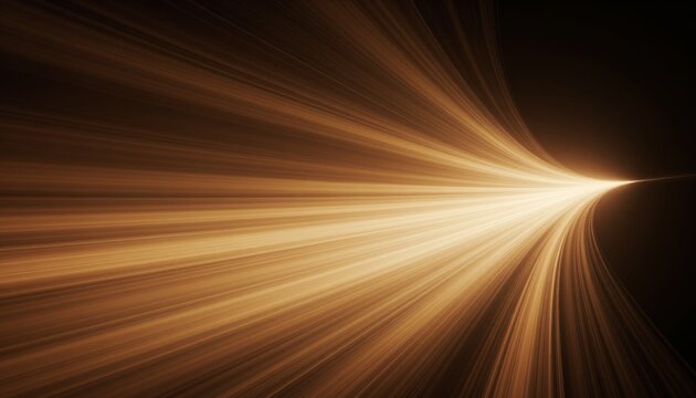 Abstract Golden Light Streak Motion Background