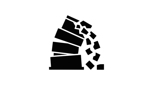 Collapsing Stack Icon