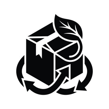 Eco-friendly shipping and sustainable delivery icon vector