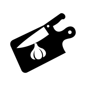 Restaurant menu design garlic icon graphic