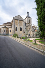 Fototapeta premium Eglise Saint Hilaire le Grand Poitiers street view