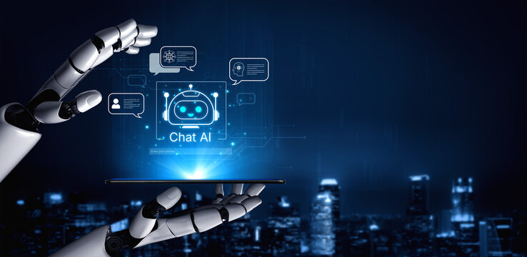 Futuristic AI chatbot with autonomous agent capabilities, AI natural language understanding, and seamless business workflow AI integration. AI for modern productivity and tech solutions. Corpus