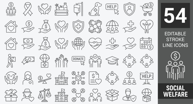 Online Training web icons in line style. Education, seminar, online test, webinar, course, distance learning collection. Editable stroke. Vector illustration.