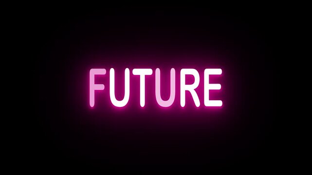 FUTURE TITLE WITH NEON ANIMATION