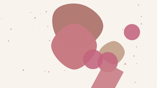 Minimalist boho organic abstract background with earthy terracotta shapes and neutral backdrop vector vol 29