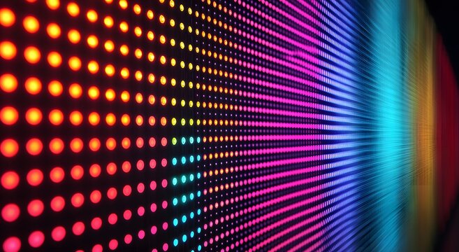 Neon screen texture with bright colorful pixel lines wallpaper