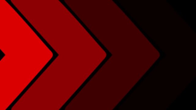 Dynamic red chevron arrows moving forward abstract motion background