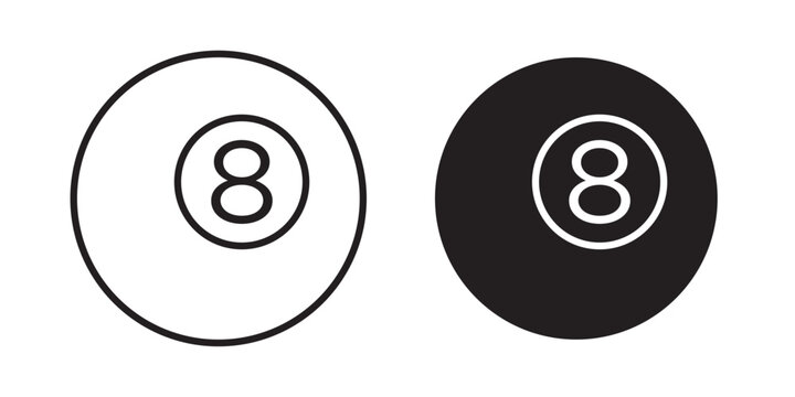 Pool 8 ball icon